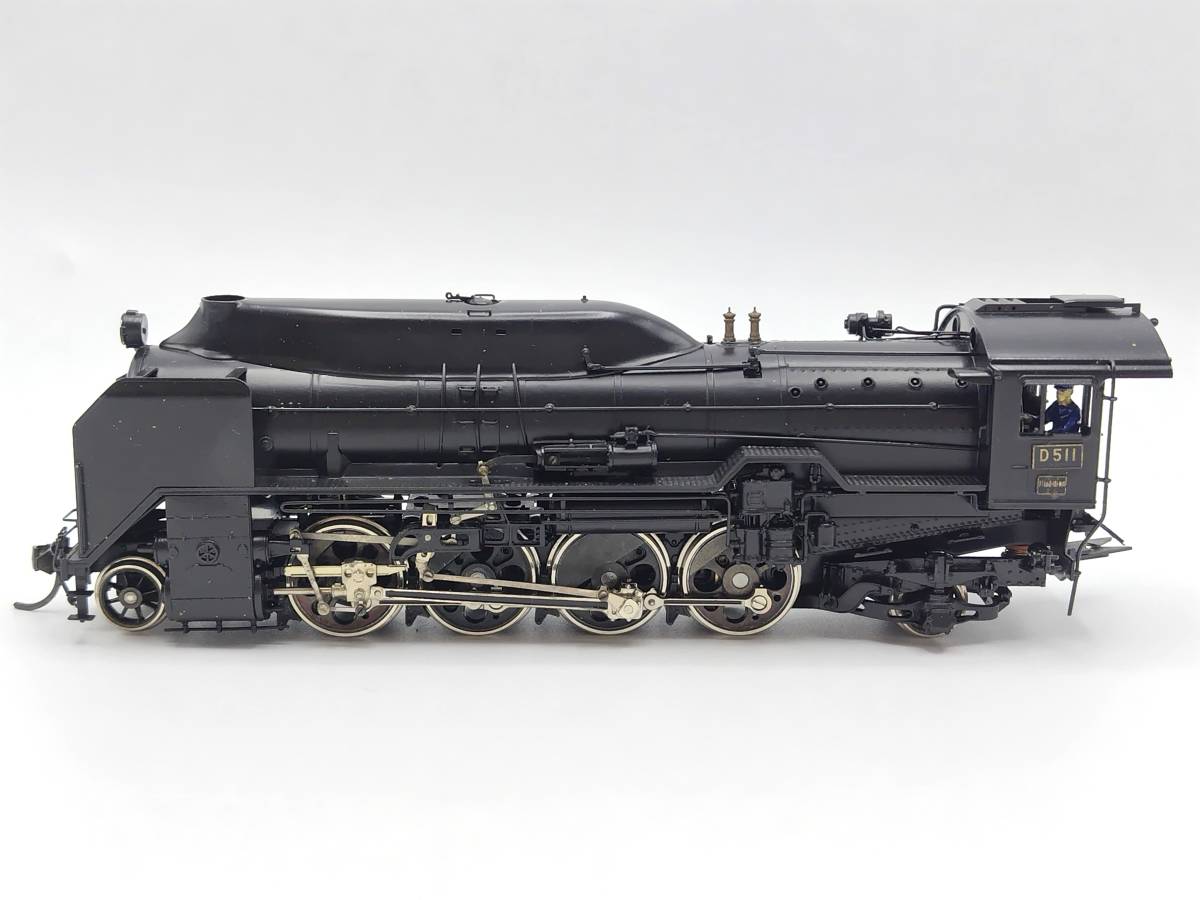  Tenshodo National Railways D51 shape steam locomotiv half .No.502 railroad model HO gauge box attaching [5156]
