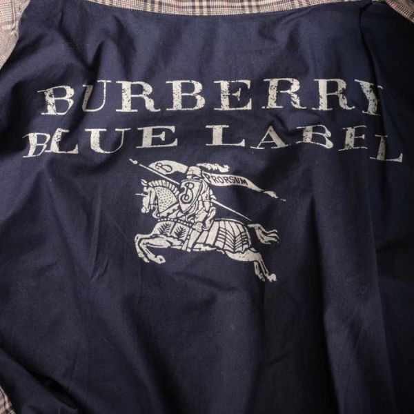 お買い得◆BURBERRY BLUE LABEL◆バーバリーブルーレーベル◆レディース　女性用　チェック柄コート　[38] グレー br07017093_画像8