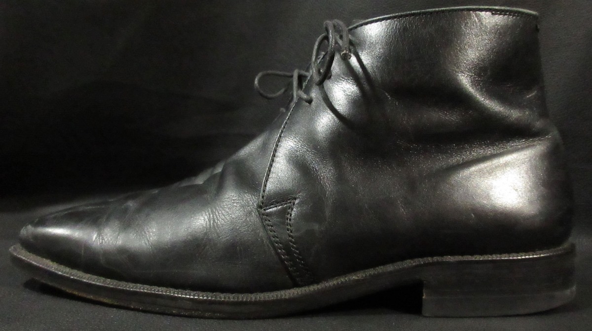  Burberry BURBERRY чёрная кожа гонки выше обувь короткие сапоги кожа обувь чёрный 