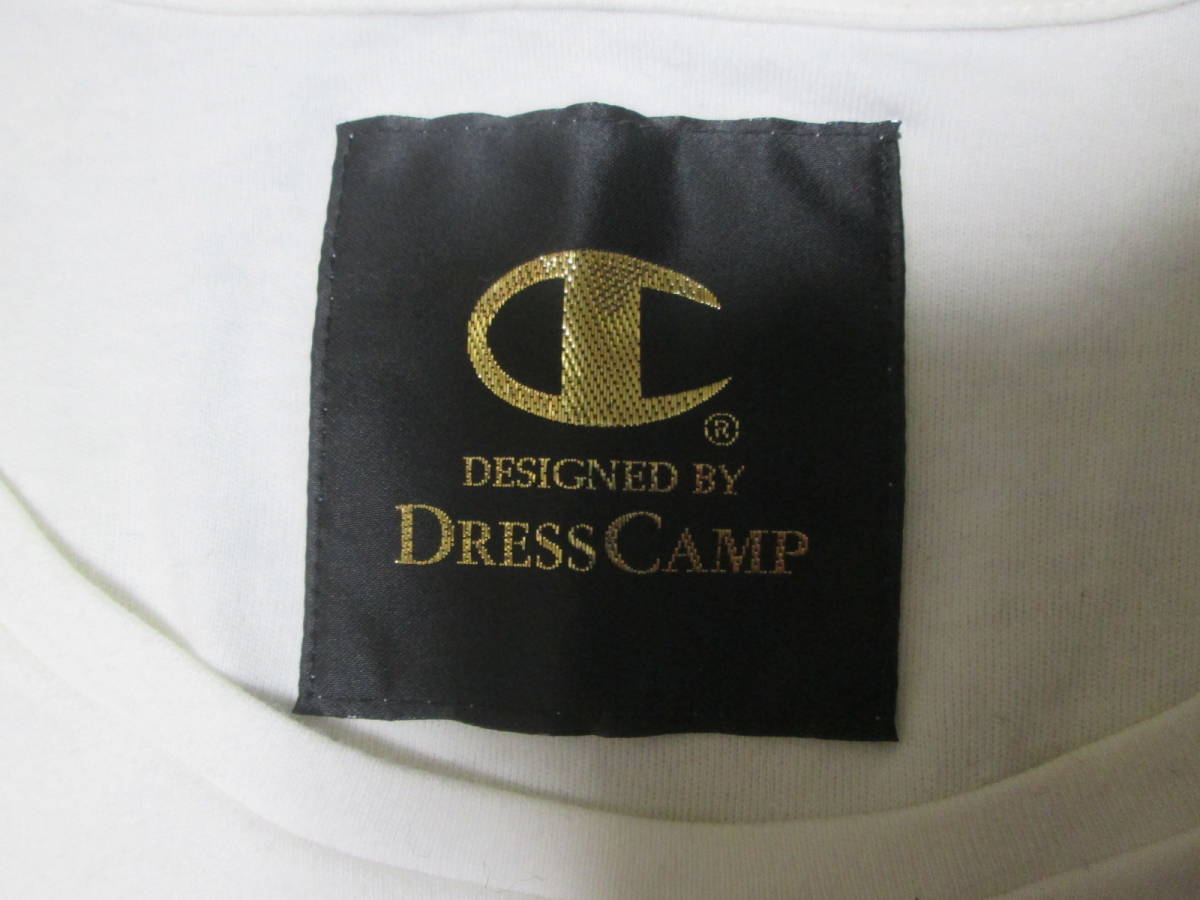 DRESS CAMP ドレスキャンプ × チャンピオン 袖星刺繍 ロゴプリント Tシャツ_画像7