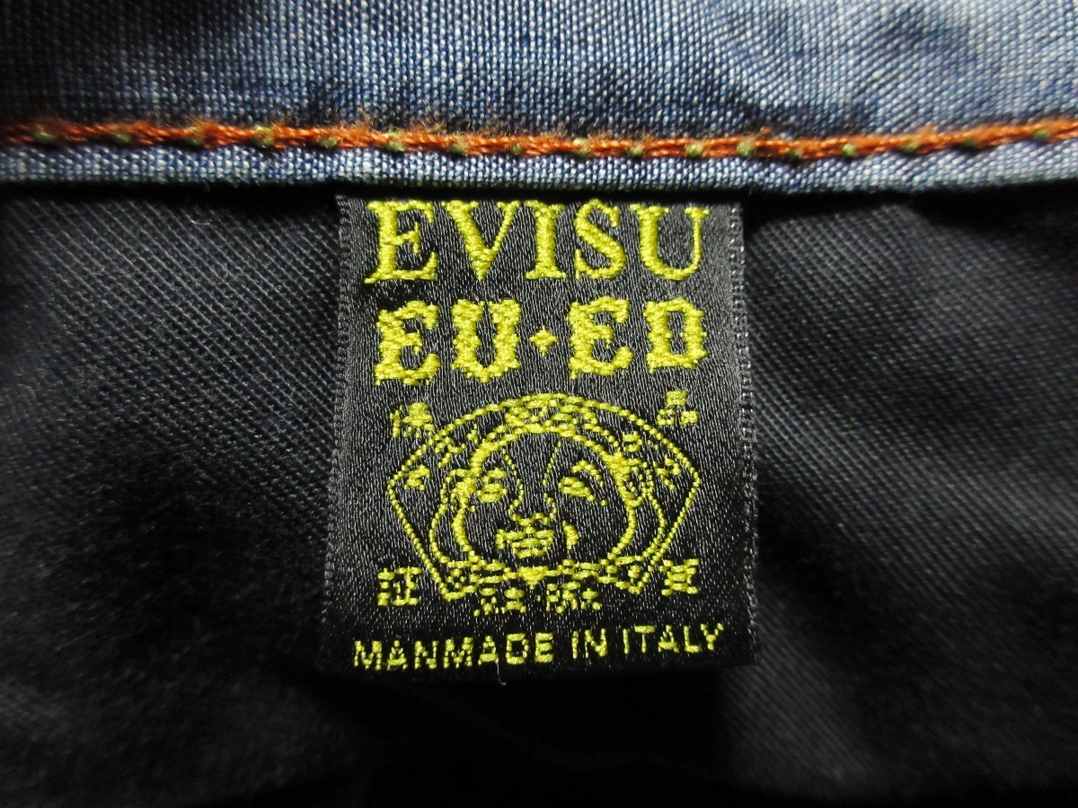 イタリア製 エヴィス ユーロ EVISU EU・ED デニムパンツ ジーンズ_画像9