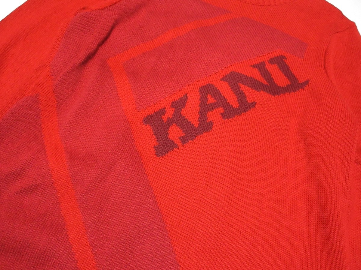 カールカナイ karl kani ビッグロゴ ニット セーター レッド 193K1408_画像2