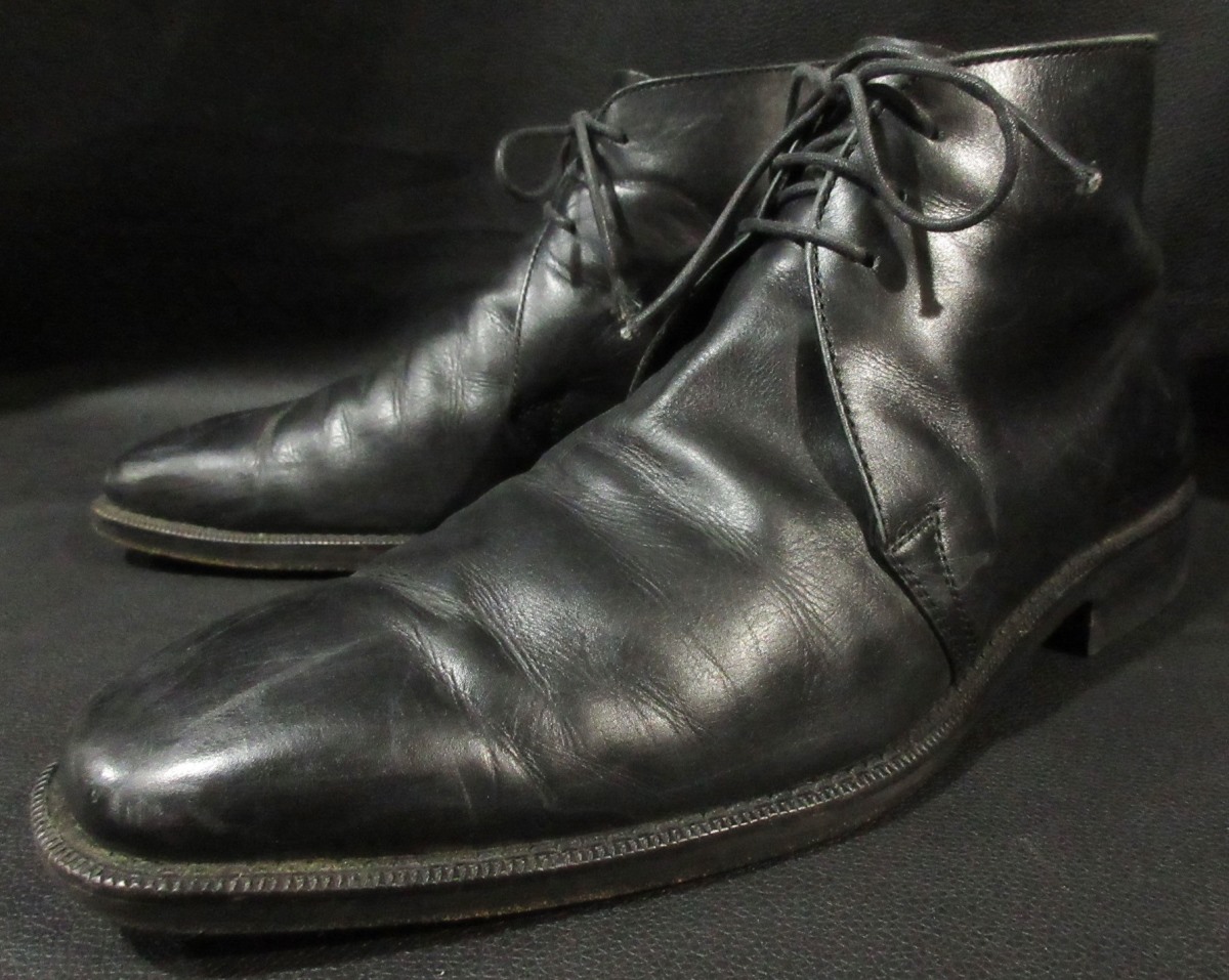  Burberry BURBERRY чёрная кожа гонки выше обувь короткие сапоги кожа обувь чёрный 