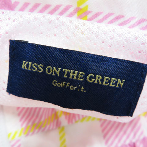 キスオンザグリーン KISS ON THE GREEN 2WAY 袖取り外し可能 ジャケット チェック ゴルフウェア レディース_画像5