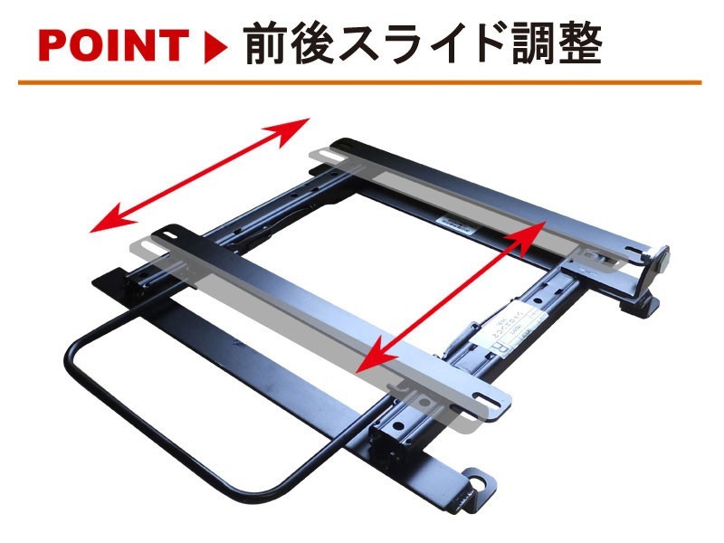 [レカロSR系]CT9A ランサーエボリューション7(スタンダード)用シートレール[カワイ製作所製]_画像2