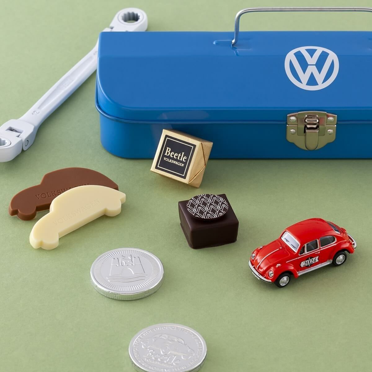 Beetle ビートル Volkswagen スチールコンテナ チョコレート Beetle ビートル Volkswagen スチールコンテナ チョコレート