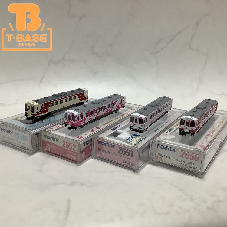 1円〜 TOMIX Nゲージ TS-206 三陸鉄道36 100形ディーゼルカー (T) 2651、2652、2656 三陸鉄道36形 (キット、ずっと号〜3号) 4個セット_画像1