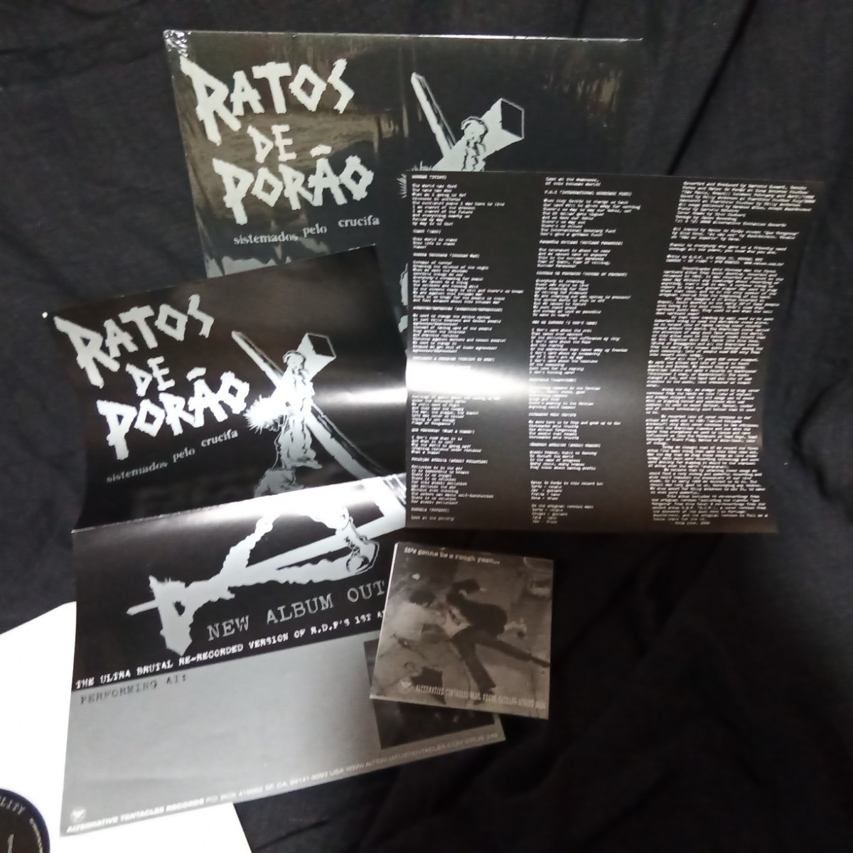 【ポスター・インサート付】Ratos De Porao 「sistemaados pelo crucifa」 LPレコード パンク・ハードコア_画像3