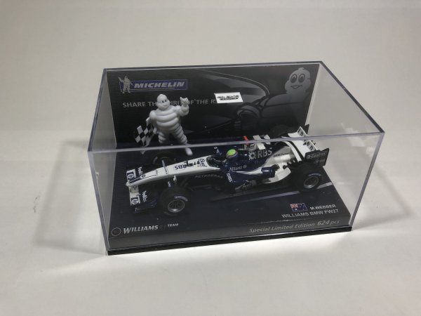 MINICHAMPS BMW 1/43 WILLIAMS F1 TEAM ビー・エム・ダブリュー FW27 M.WEBBER MICHELINフィギュア付き_画像1