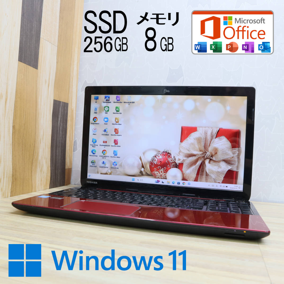 ★中古PC 新品SSD256GB メモリ8GB★T553 Blu-ray Webカメラ Celeron 847 Win11 MS Office 中古品 ノートPC★P65827_画像1