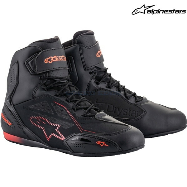 在庫あり アルパインスターズ シューズ 2540719 FASTER-3 DRYSTAR SHOE BLACK RED FLUO(1030) サイズ:10/27.5cm_画像1