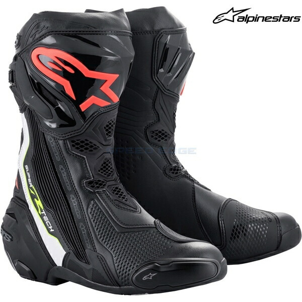 在庫あり アルパインスターズ ブーツ 2220021 SUPERTECH-R BOOT BLACK WHITE RED FLUO YELLOW FLUO サイズ:39/25.0cm_画像1