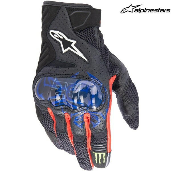 在庫あり アルパインスターズ グローブ 3571523 FQ20 SMX-1 AIR v2 MONSTER GLOVE BLACK BLUE BRIGHT RED GREEN サイズ:XL_画像1