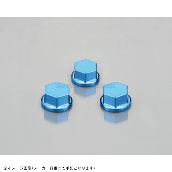在庫あり KITACO キタコ 0900-000-80003 ボルトカバー 対辺10mm用(ブルー)/3ヶ_画像1