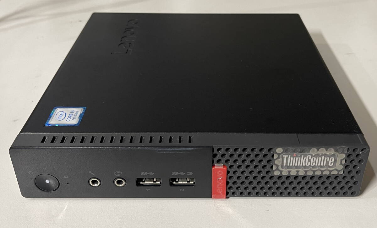 即決 LENOVO ThinkCentre M710q Tiny Core i3 7100T 3.4GHz/8GB/SSD256GB/Windows10Pro64Bit リカバリ済 着払60サイズ 10MQS21900_同型を保有　写真は再利用しております。