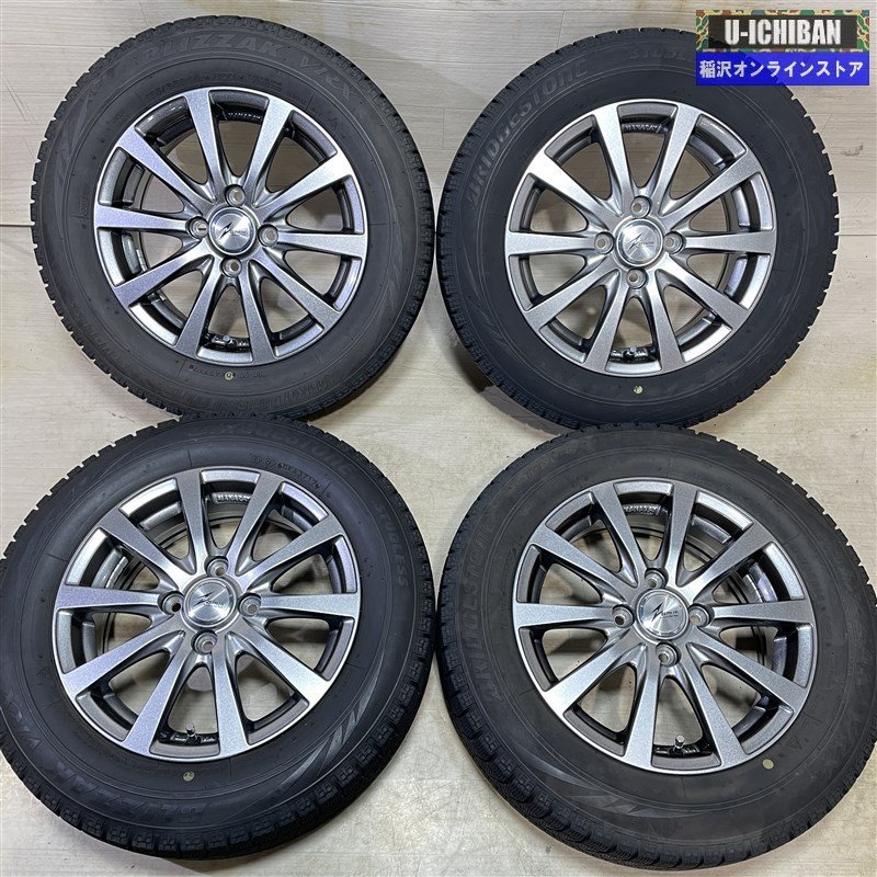 デミオ パッソ ｂＢ 等 ZEPHYR 5.5-14+45 4H100 ブリヂストン VRX 175/65R14 14インチ スタッドレス 4本セット 009_画像1