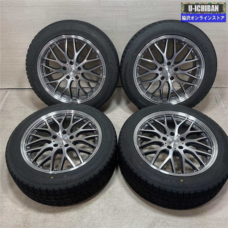 アルファード 等 ロクサーニ マルチフォルケッタ 8-18+38 5H114.3 グッドイヤー アイスナビ7 235/50R18 18 スタッドレス 4本セット 009kの画像1