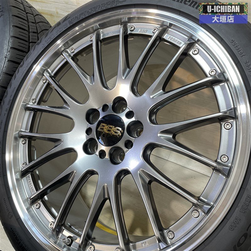 アウディQ3 等 鍛造 BBS RS-N RS1007 9-20+37 5H112 コンチネンタル エクストリームコンタクトDWS 265/35R20 20インチ 4本セット 002Rの画像6