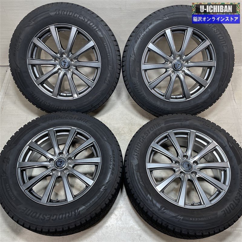 レクサスRX 等 Claire 7.5-18+38 5H114.3 2021年製 ブリヂストン DM-V3 235/65R18 18インチ スタッドレス 4本セット 009_画像1