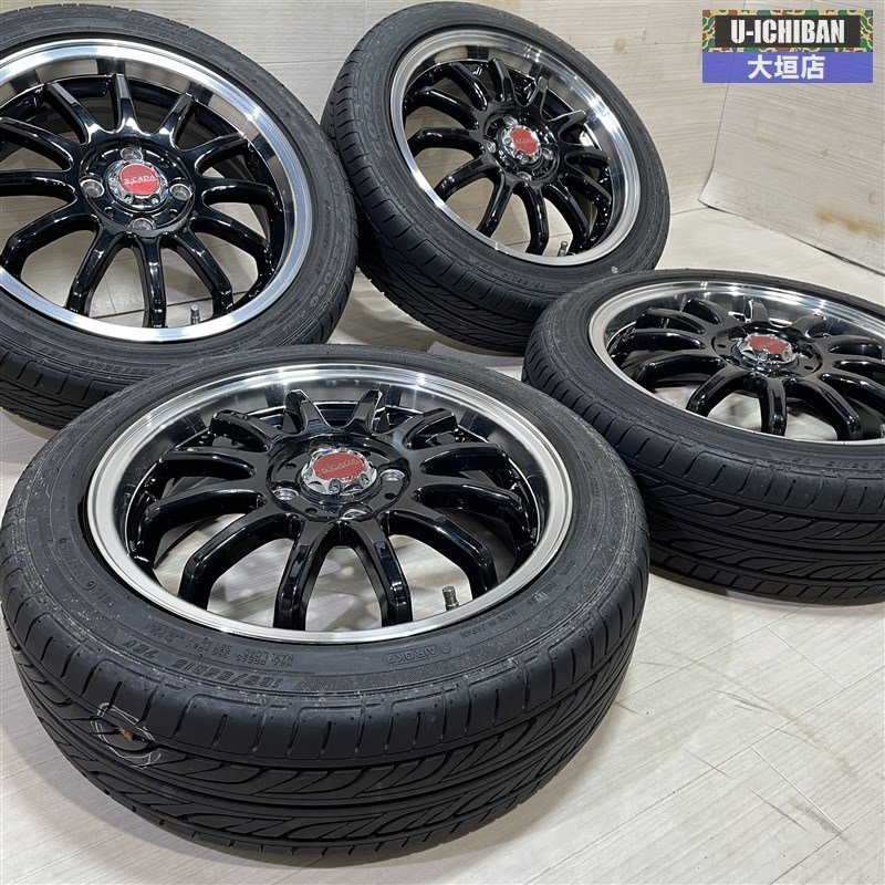 軽 軽自動車 N-BOX ワゴンR タント 等 SCADA 5-15+45 4H100 グッドイヤー LS2000 ハイブリッドⅡ 165/55R15 15インチ 4本セット 002R_画像6