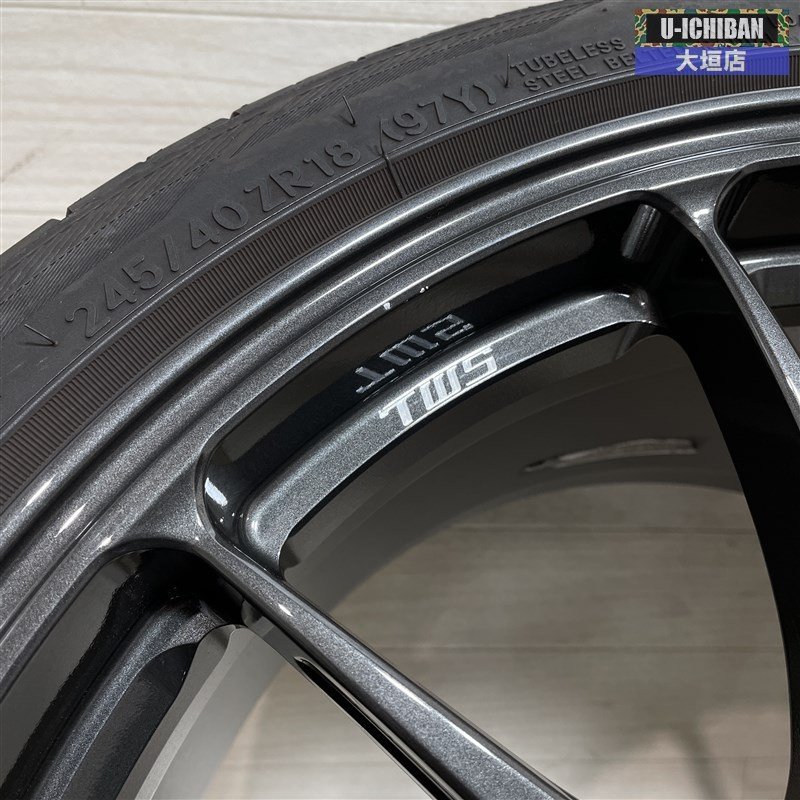 シビック タイプR 鍛造 TWS RS317 9.5-18+46 5H120 2021年製 トーヨー プロクセススポーツ 245/40R18 18インチ 4本セット 002R_画像5