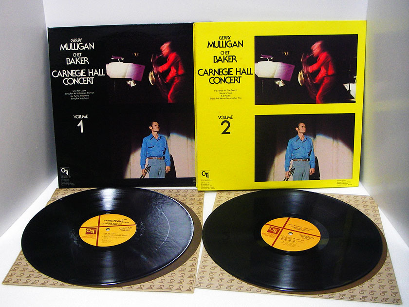 ★【中古レコード】GERRY MULLIGAN / ジェリー・マリガン：CHET BAKER / チェット・ベイカー：カーネギーホール コンサート1・2 セット ★_画像1