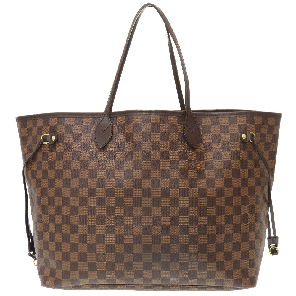 美品 ルイ ヴィトン ダミエ ネヴァーフルGM エベヌ N51106 トートバッグ バッグ LV 0038 LOUIS VUITTON