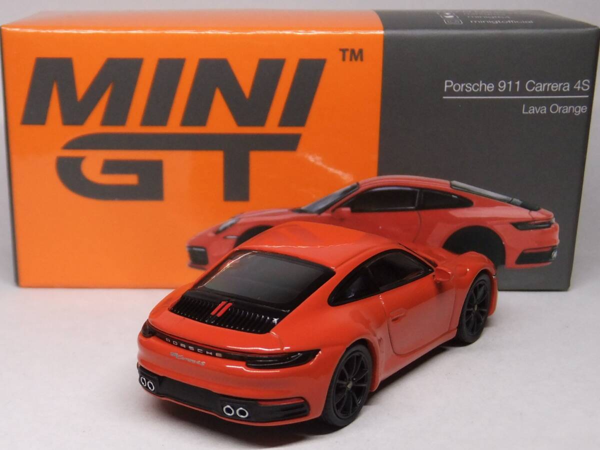 MINI GT★ポルシェ 911 カレラ 4S ラヴァオレンジ MGT00371-L Porsche 911 Carrera S 1/64 TSM_画像2
