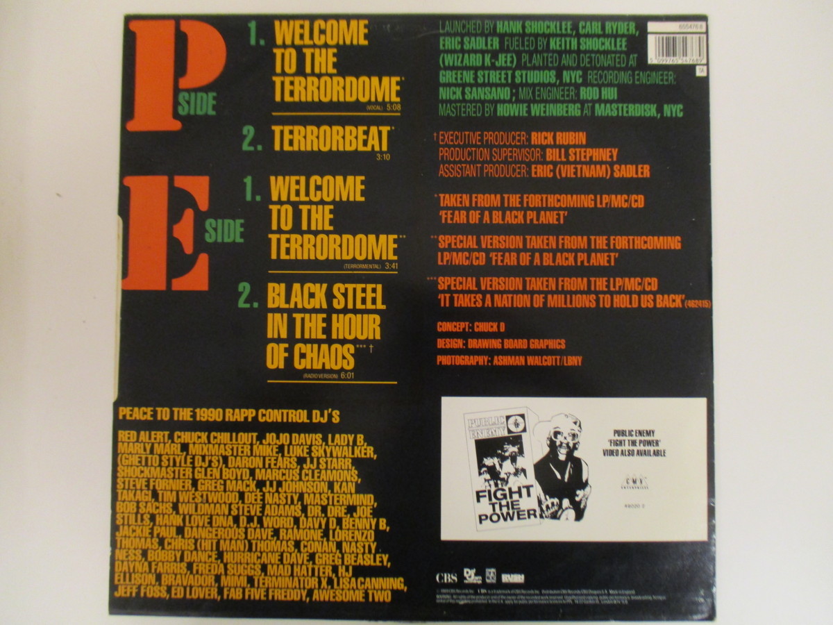 Public Enemy / Welcome To The Terrordome (HR 2)_画像2