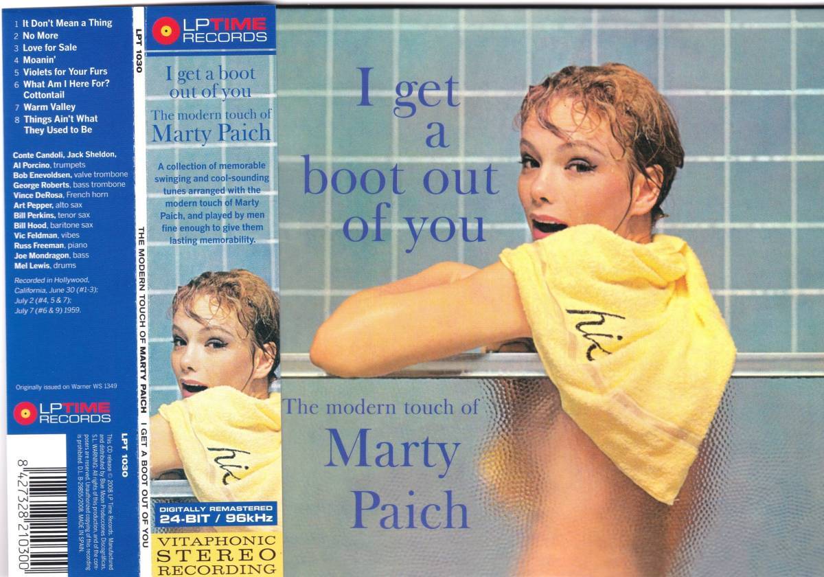 ☆MARTY PAICH(マーティ・ペイチ)/I Get A Boot Out Of You◆59年録音のWest Coast Jazzの歴史的大名盤！◇レアな高音質盤の紙ジャケ仕様★の画像1