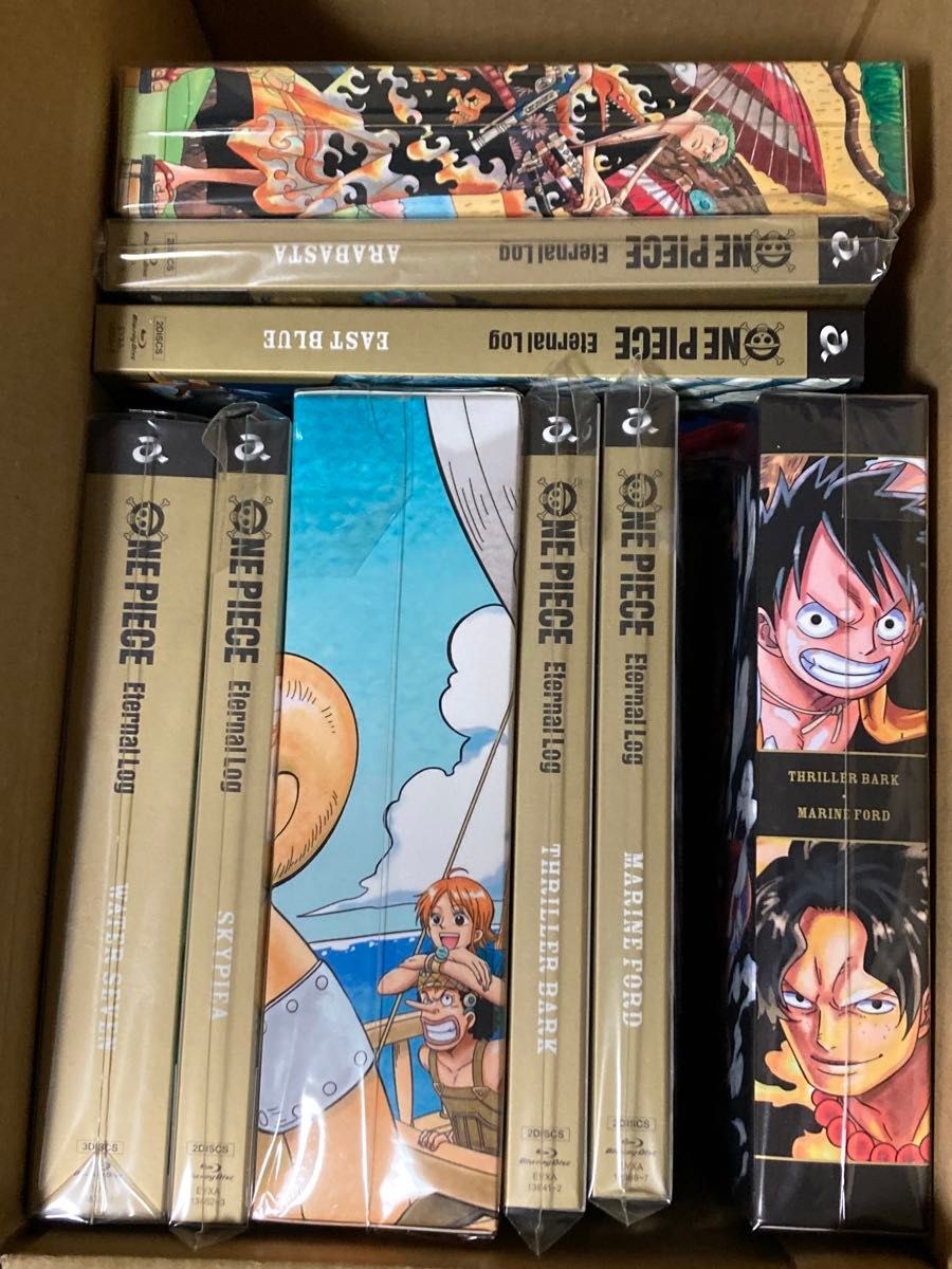 RB8080 ワンピース EternalLog 6巻セット ONE PIECE Eternal Log 6巻セット 連動購入特典 2巻収納三方背