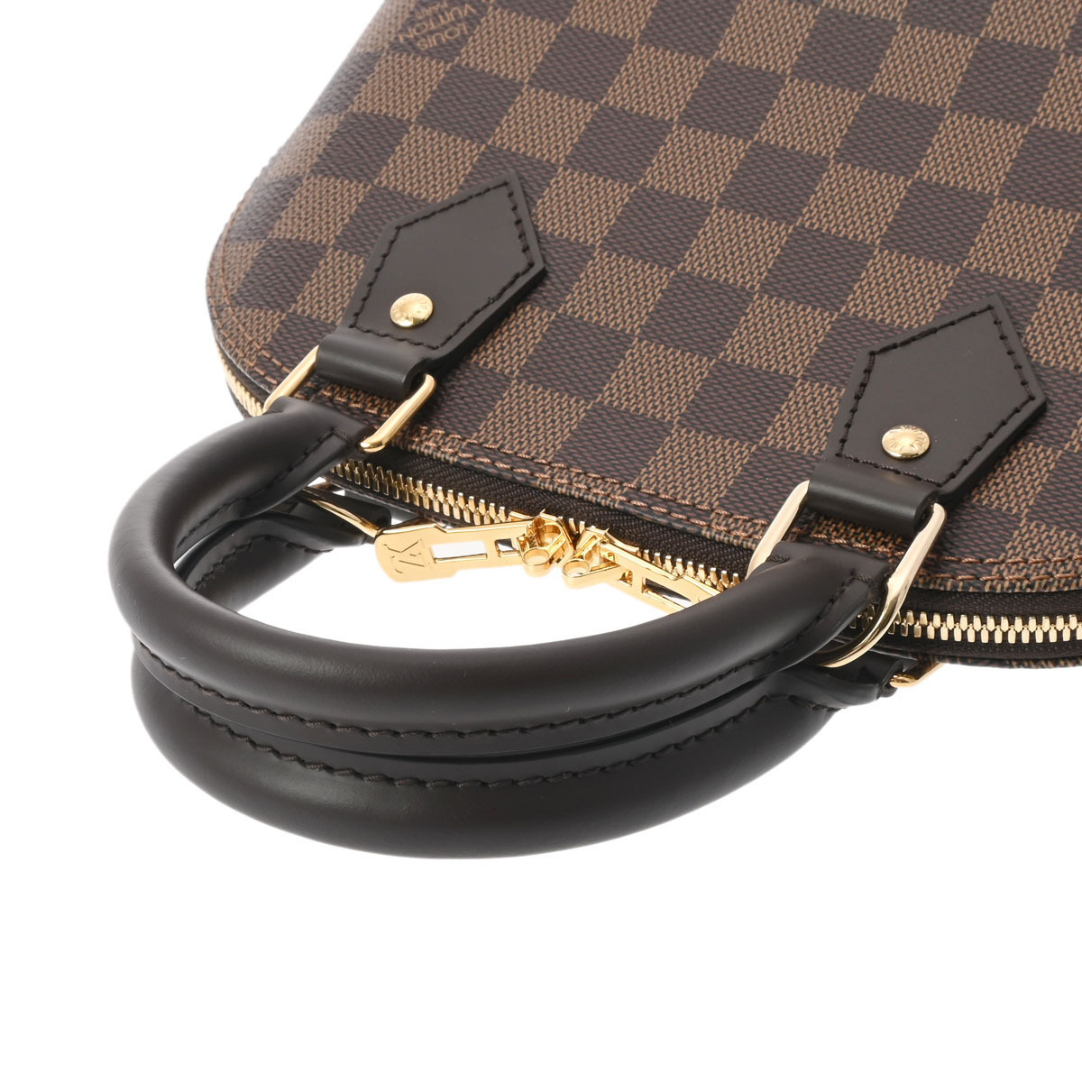 LOUIS VUITTON ルイヴィトン ダミエ アルマ BB 2WAY ブラウン N41221 レディース ダミエキャンバス ハンドバッグ 新同 中古 銀蔵_画像3