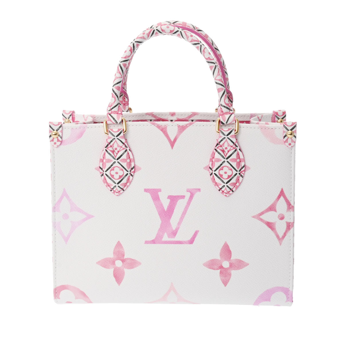 LOUIS VUITTON ルイヴィトン モノグラム オンザゴー PM LV バイザプール ピンク/白 M22976 レディース ハンドバッグ 未使用 銀蔵