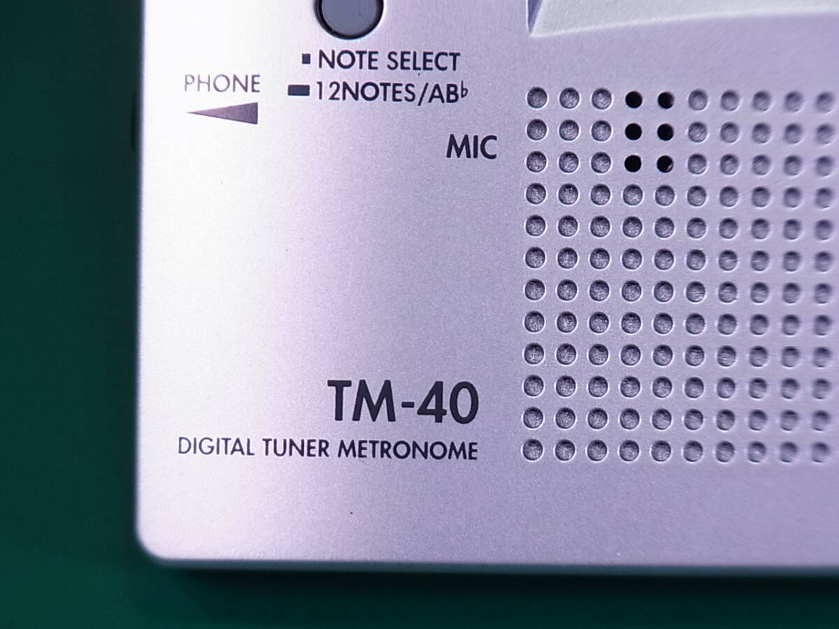 ■■【即決】KORG　デジタル チューナー メトロノーム　TM-40　程度の良いUSED品！_画像4