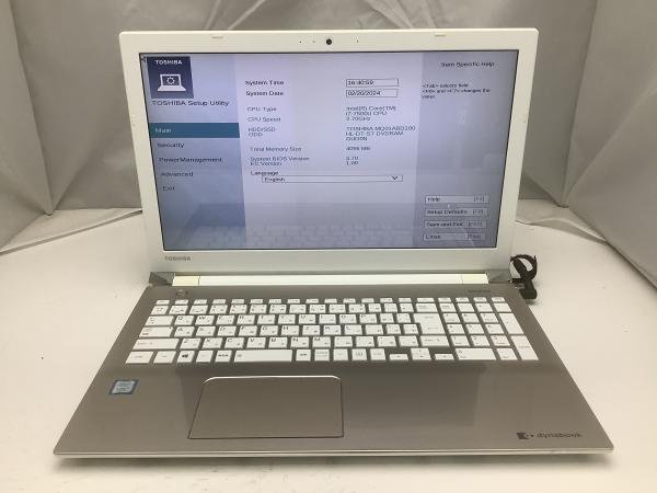 ジャンク!TOSHIBA T65/DG○Core i7 7500U 2.7G 4G 1T_画像1