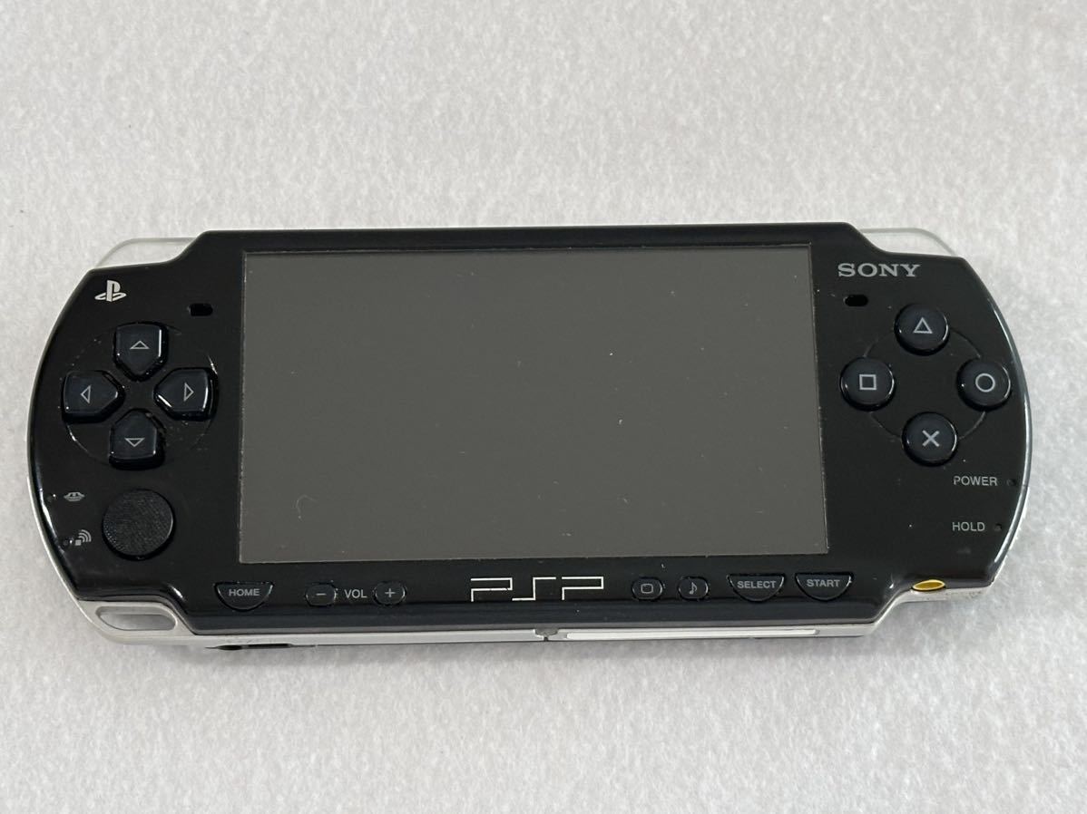 SONY PSP プレイステーションポータブル ブラック　　モンスターハンター　.hack//Link ぷよぷよ！_画像2