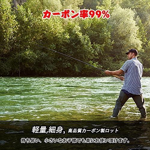 ★CX_サイズ:4.5m★ JINKING 渓流竿 ロッド 釣り竿 炭素繊維製 超軽量 超硬調 コンパクト延べ竿 小魚万能竿_画像8