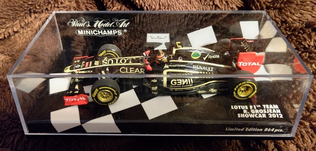 ミニチャンプス PMA 1/43 限定864台 ロータス・E20・ルノー 2012 ロマン.グロージャン MINICHAMPS LOTUS・F1 TEAM SHOWCAR ROMAIN.GROSJEAN_画像3