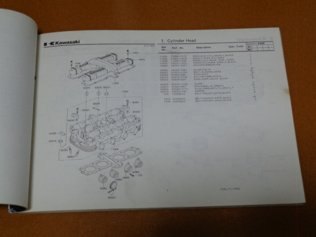 Z400GP, каталог запчастей, список запасных частей. осмотр Z 400 500 550 650 750 F FX GP,GPZ, The pa-, Zephyr, Kawasaki, воздушное охлаждение 4 цилиндр, старый машина 