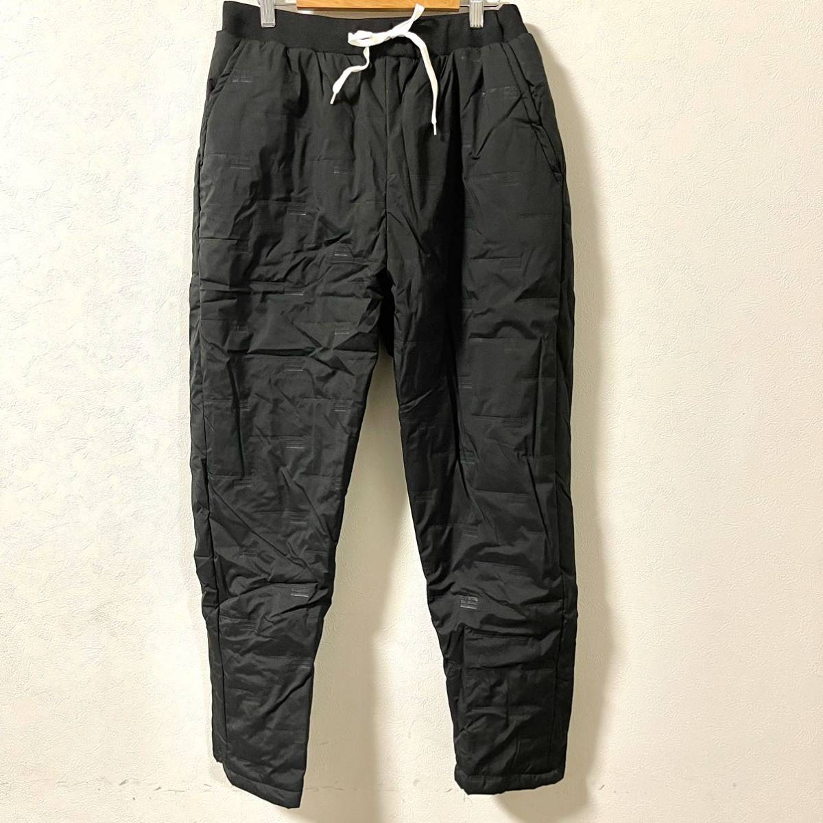 中綿パンツ あったか 極暖 保温 防寒 防風 ズボン スリム ストレート ブラック XL_画像6
