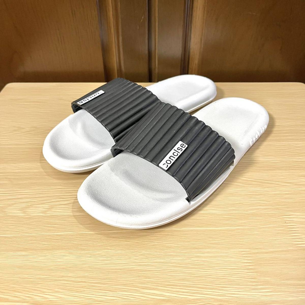  slippers sandals shower sandals veranda stylish soft slip prevention black 26.0~26.5