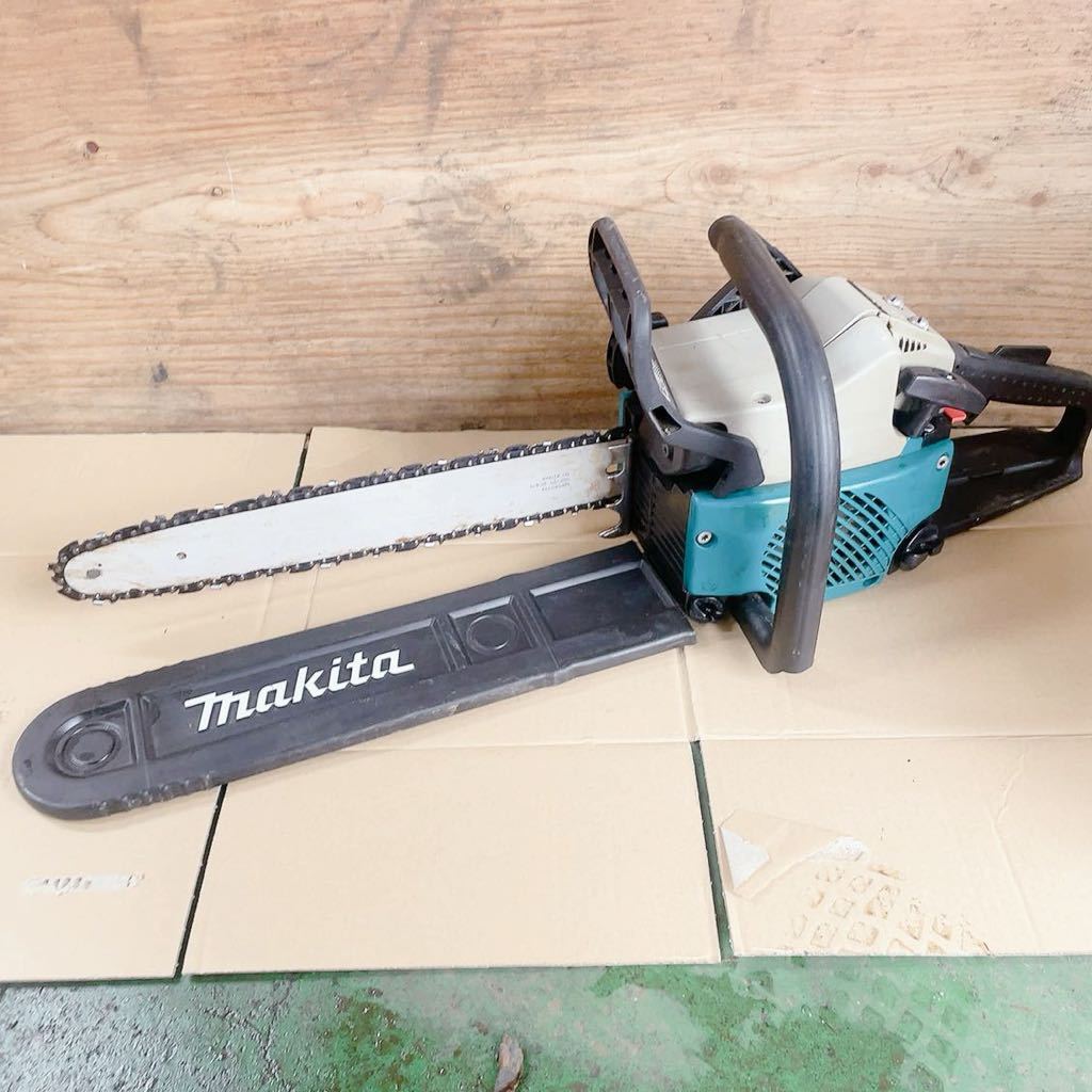 ★動作品★エンジン始動★ マキタ Makita MDE400 エンジンチェーンソー 切断機　木工