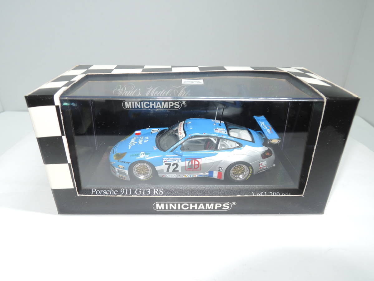 ☆1円始レアPMA☆ 1/43 ポルシェ Porsche 911 GT3 RS #72 LeMans 24hrs 2002☆240210_画像9