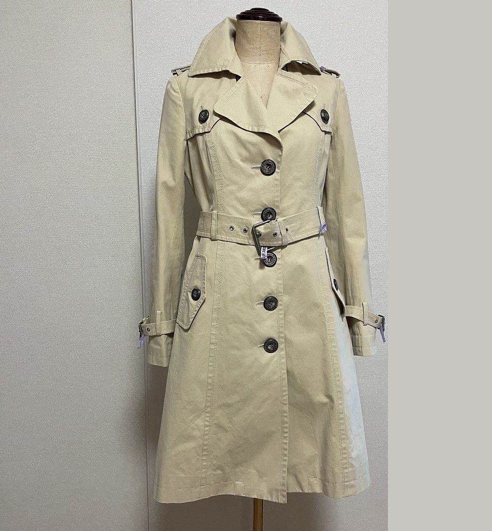 トレンチコート◆ウールライナー付き■BURBERRY◆ BLUE LABEL◆バーバリー◆ブルーレーベル◆38◆ベージュ◆美品