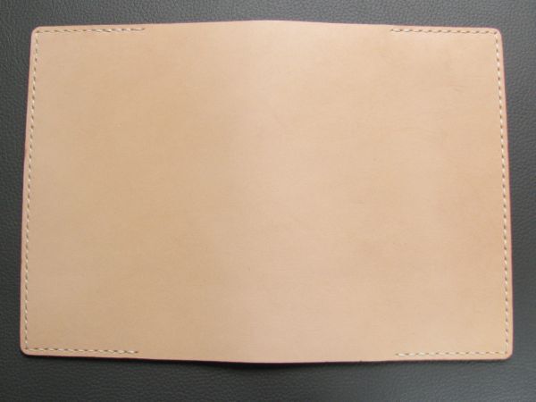 (b04) cow cow leather A6 library book@ size book cover . river tall size correspondence unbleached cloth W245 hand ..