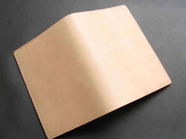 (b04) cow cow leather A6 library book@ size book cover . river tall size correspondence unbleached cloth W245 hand ..