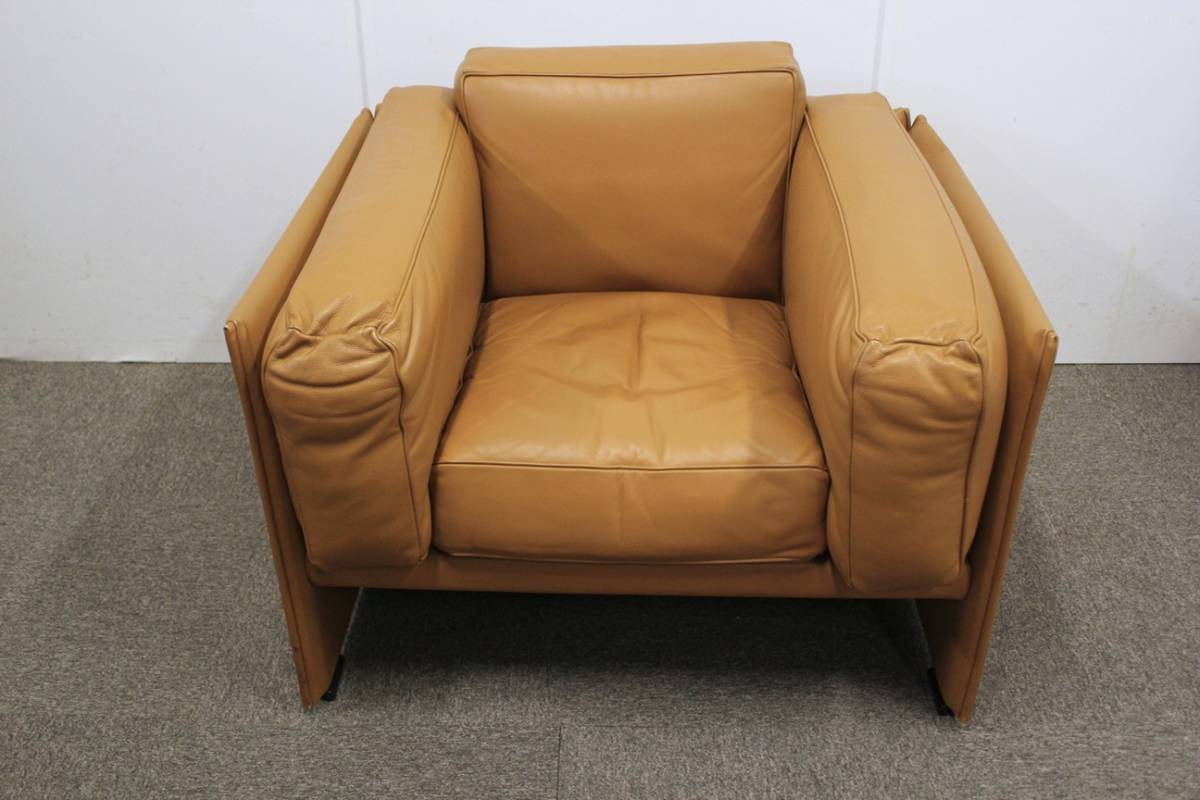 B Cassina カッシーナ デュック DUC 405-1P ソファ マリオ・ベリーニ 1人掛け 革張りの画像2