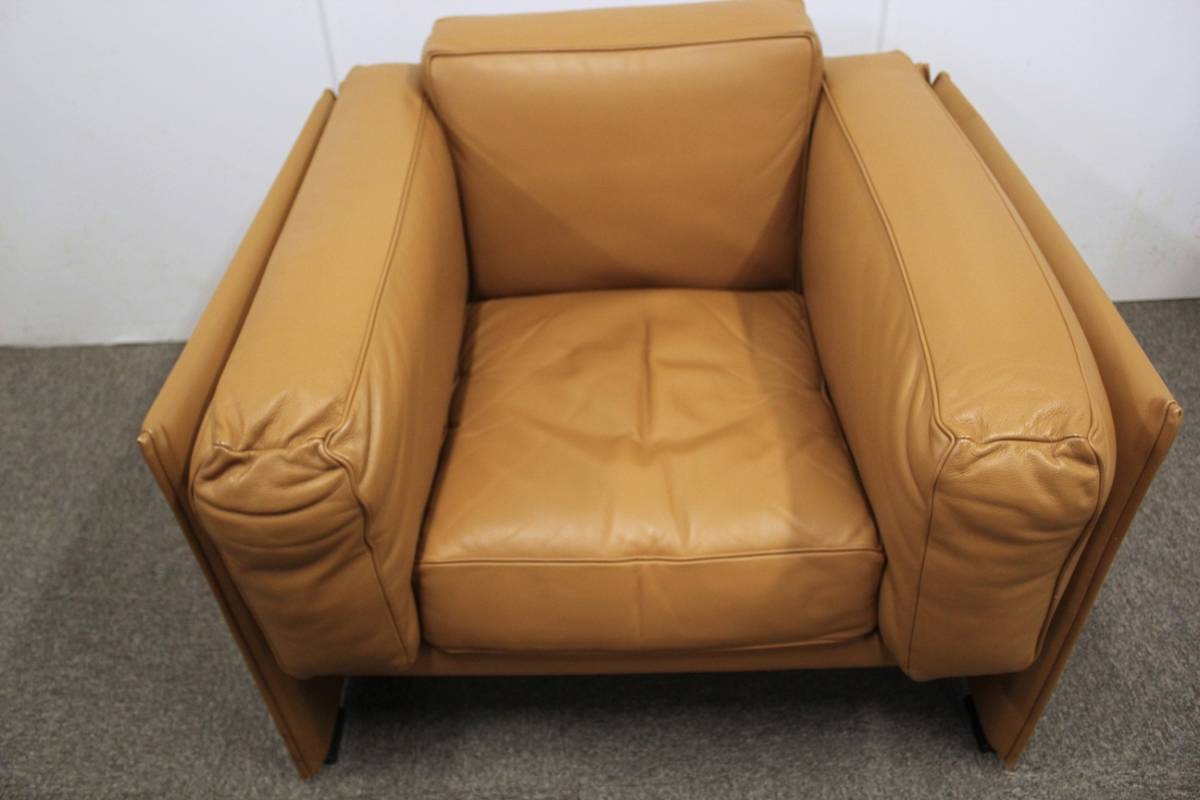 B Cassina カッシーナ デュック DUC 405-1P ソファ マリオ・ベリーニ 1人掛け 革張りの画像3