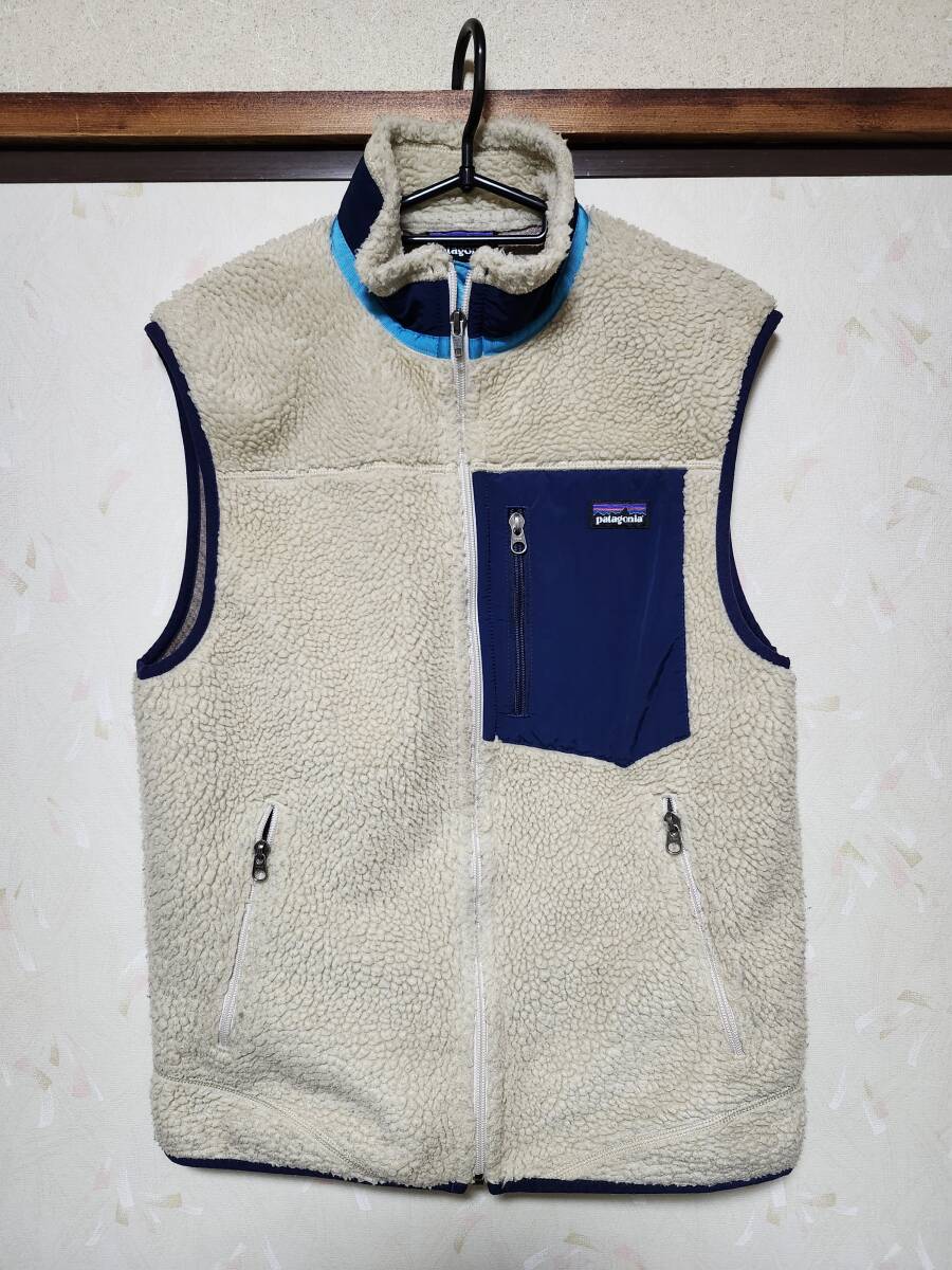 パタゴニア レトロXベスト アイボリーサイズS 中古良品