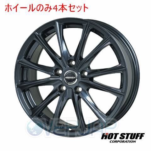 4本セット HOT STUFF WAREN W05 ガンメタリック (GM) 16インチ 6.5J 114.3/5 53 アクセラ BLEAP_画像1